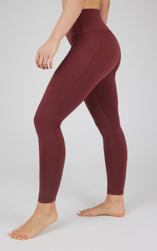 Cold Gear High Waist Fleece Lined Legging with Side Pockets - Our Earthy Story