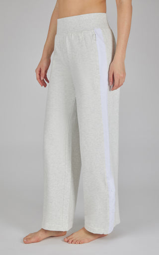 Cloud Plush Wide Leg Pant with Snap Detail