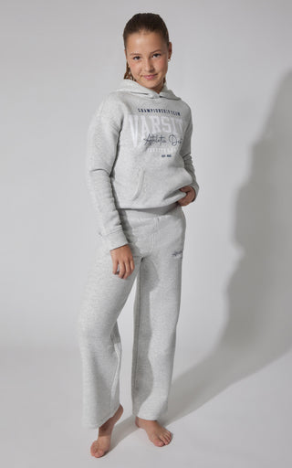 Girls Fleece Campus Wide Leg Pant