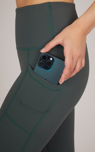 Interlink High Waist Side Pockets 7/8 Ankle