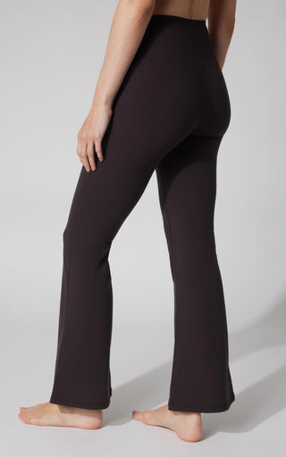 Felix Ribbed Elastic Free Waist 7/8 Flare Leg Pant