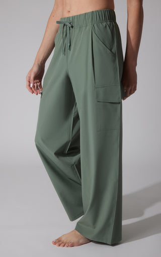 Lightstreme Wide Leg Cargo Pocket Pant - Our Earthy Story