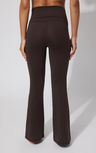 Lux Florence Fold Over Flare Leg Pant - Our Cafe Story