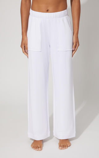 Modal Relaxed Fit Wide Leg Pant
