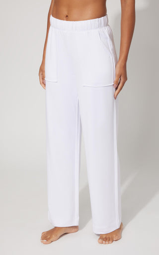 Modal Relaxed Fit Wide Leg Pant