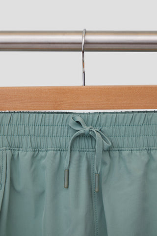 Girls Woven Side Slit Running Short with Built-In Panty