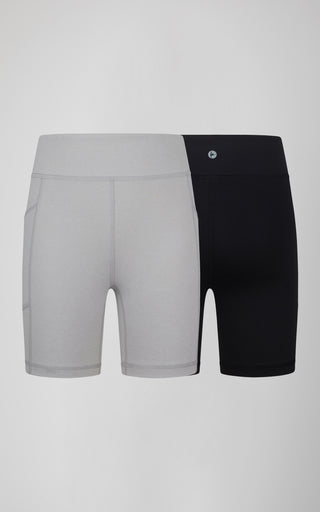 Girls 2 PK Interlock Side Pocket + Basic Bike Short