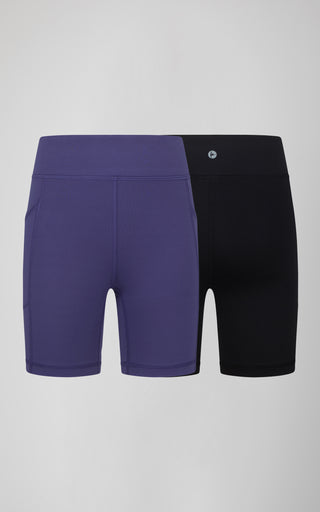 Girls 2 PK Interlock Side Pocket + Basic Bike Short