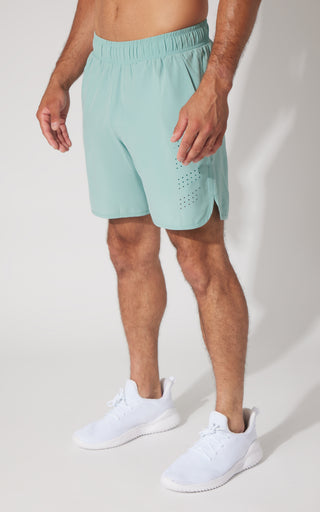 Mens Woven Compass 7" Short