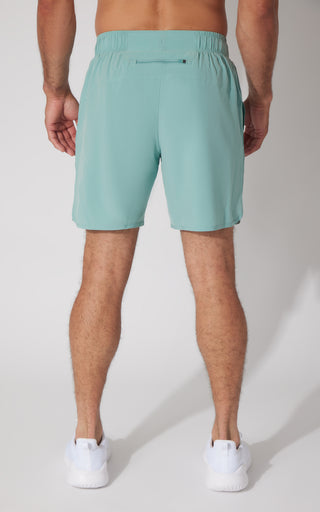 Mens Woven Compass 7" Short
