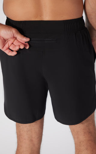 Mens Woven Compass 7" Short