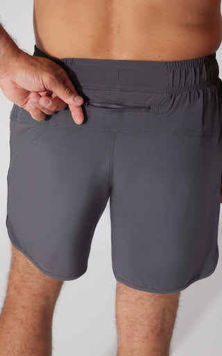 Mens Woven Compass 7" Short