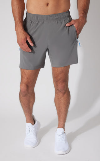 Mens Perforated Detail Woven Traction 7" Short