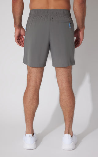 Mens Perforated Detail Woven Traction 7" Short