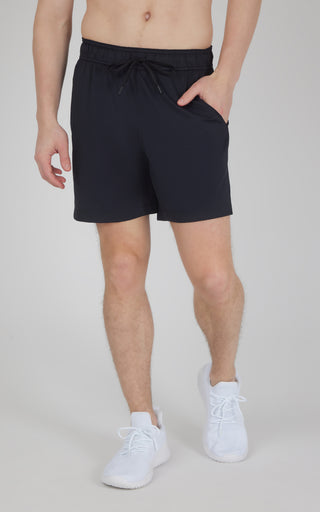 Mens Knit Stretch Pique Power 7" Shorts