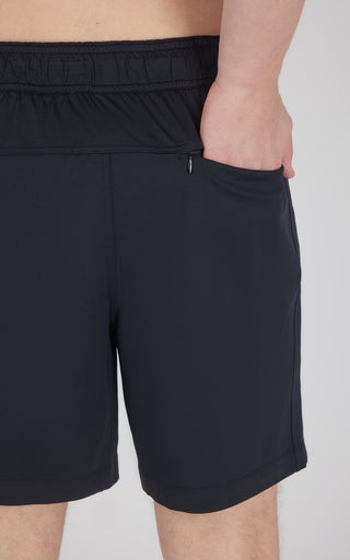 Mens Knit Stretch Pique Power 7" Shorts