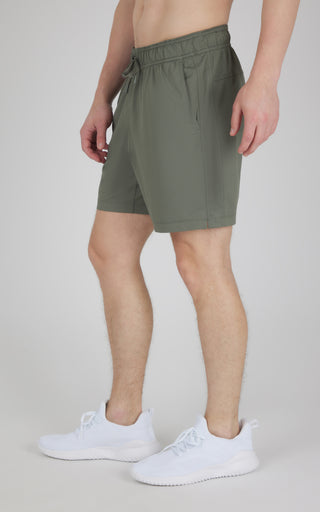 Mens Knit Stretch Pique Power 7" Shorts