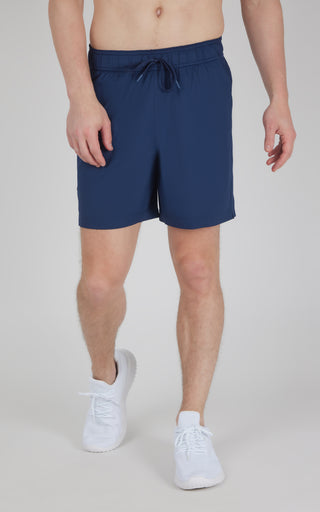 Mens Knit Stretch Pique Power 7" Shorts