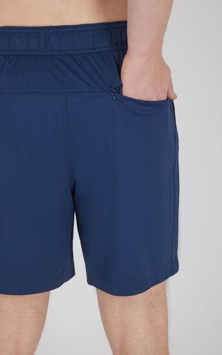 Mens Knit Stretch Pique Power 7" Shorts