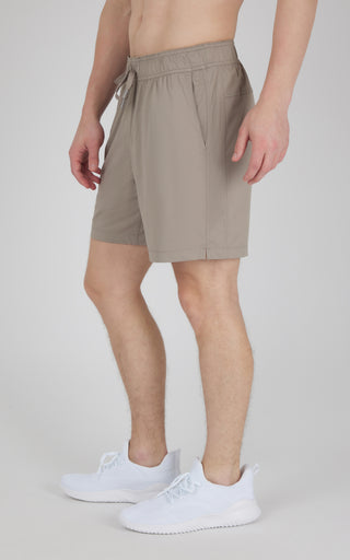 Mens Knit Stretch Pique Power 7" Shorts
