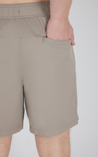 Mens Knit Stretch Pique Power 7" Shorts