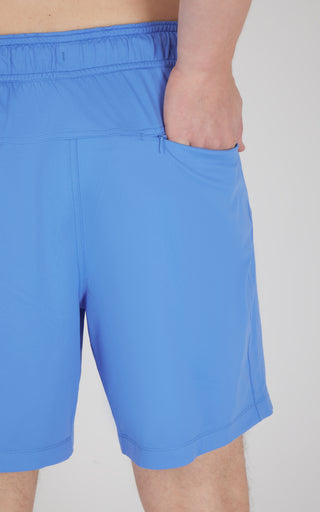 Mens Knit Stretch Pique Power 7" Shorts