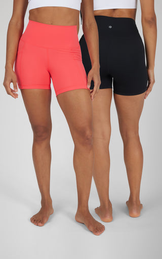2 PK Wonderlink 5" Side Pocket Short and Basic Short