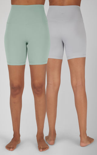 2 PK Lux 7" Super High Waist Bike Short