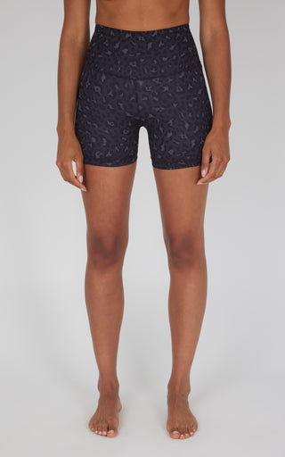 2 PK Lux 5" Leopard Print Short and Solid Short