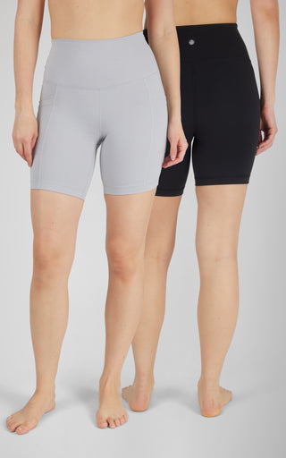 2 PK 7" Lux Basic and Side Pocket Shorts