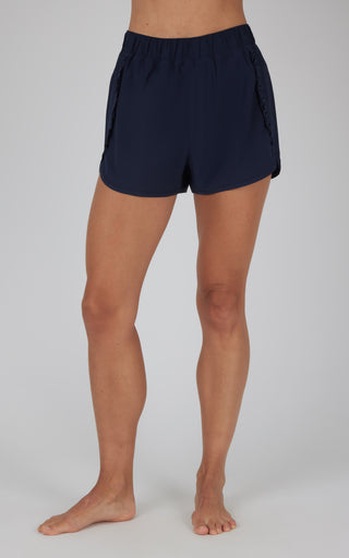 Woven Ruffle Edge Running Short