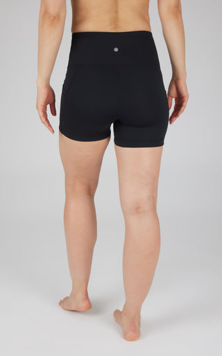 Lux Polygiene Tribeca High Waist 3 1/2" Short with Side Pockets