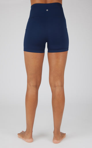 Lux Polygiene Tribeca High Waist 3 1/2" Short with Side Pockets