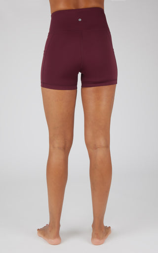 Lux Polygiene Tribeca High Waist 3 1/2" Short with Side Pockets