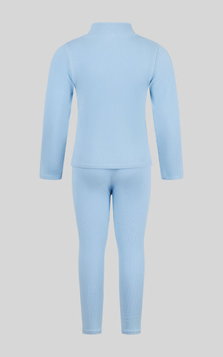 4-6x Girls 3 PC Half Zip Long Sleeve + Legging + Scrunchie Set