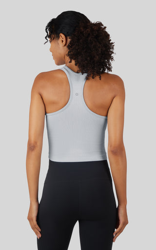 Ribbed Tank with Padded Bra