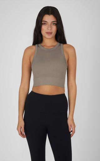 3 PK Seamless Ribbed Tricolor Tank