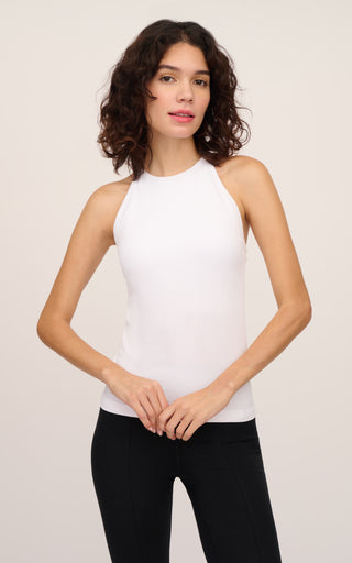 Ribbed Seamless Calista Tank With Built in Bra