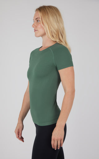 Seamless Active Short Sleeve Top - Our Cafe Story