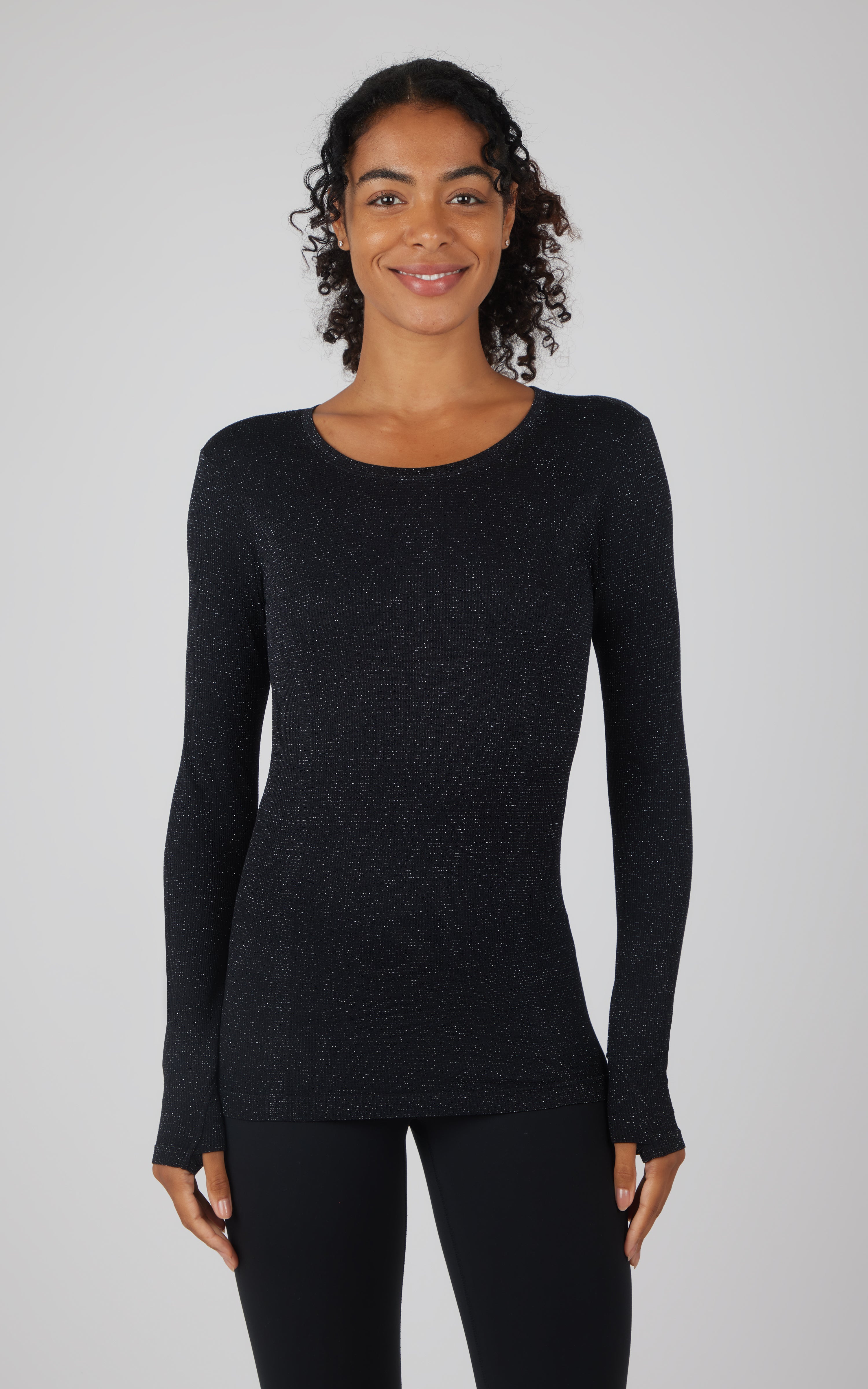 Lurex Seamless Long Sleeve Performance Shirt
