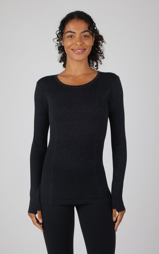 Lurex Seamless Long Sleeve Performance Shirt