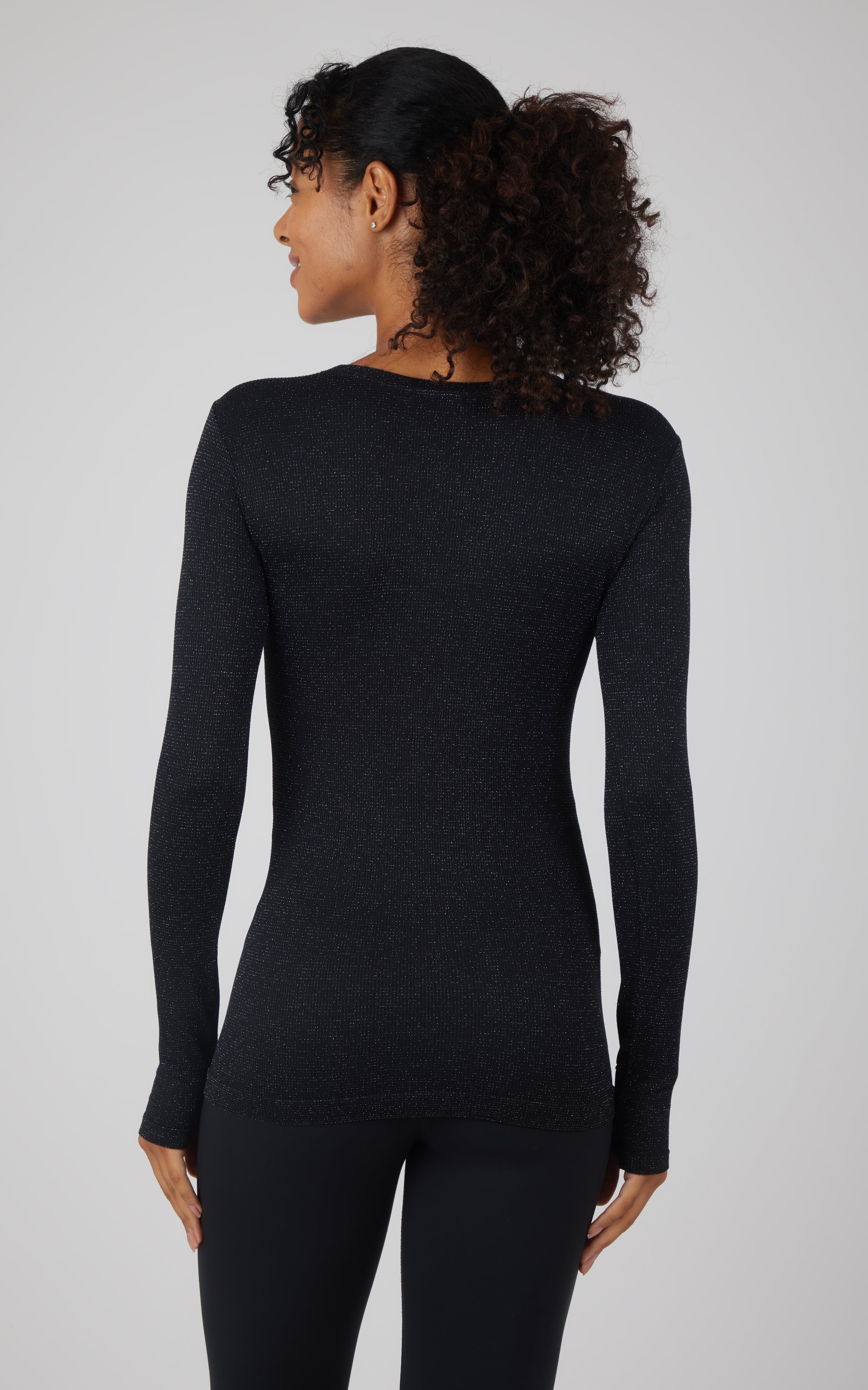 Lurex Seamless Long Sleeve Performance Shirt