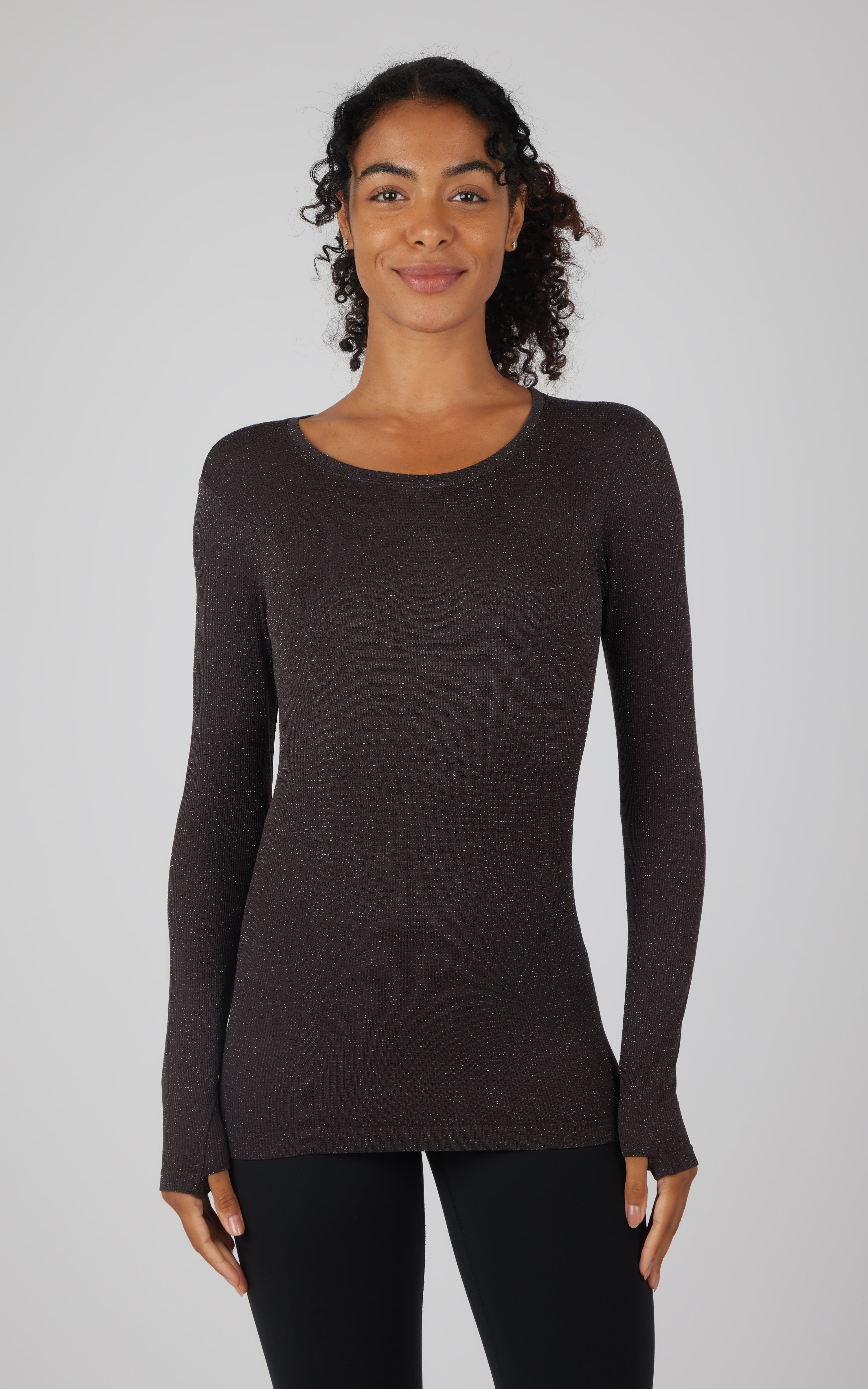Lurex Seamless Long Sleeve Performance Shirt