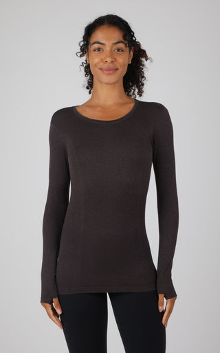 Lurex Seamless Long Sleeve Performance Shirt