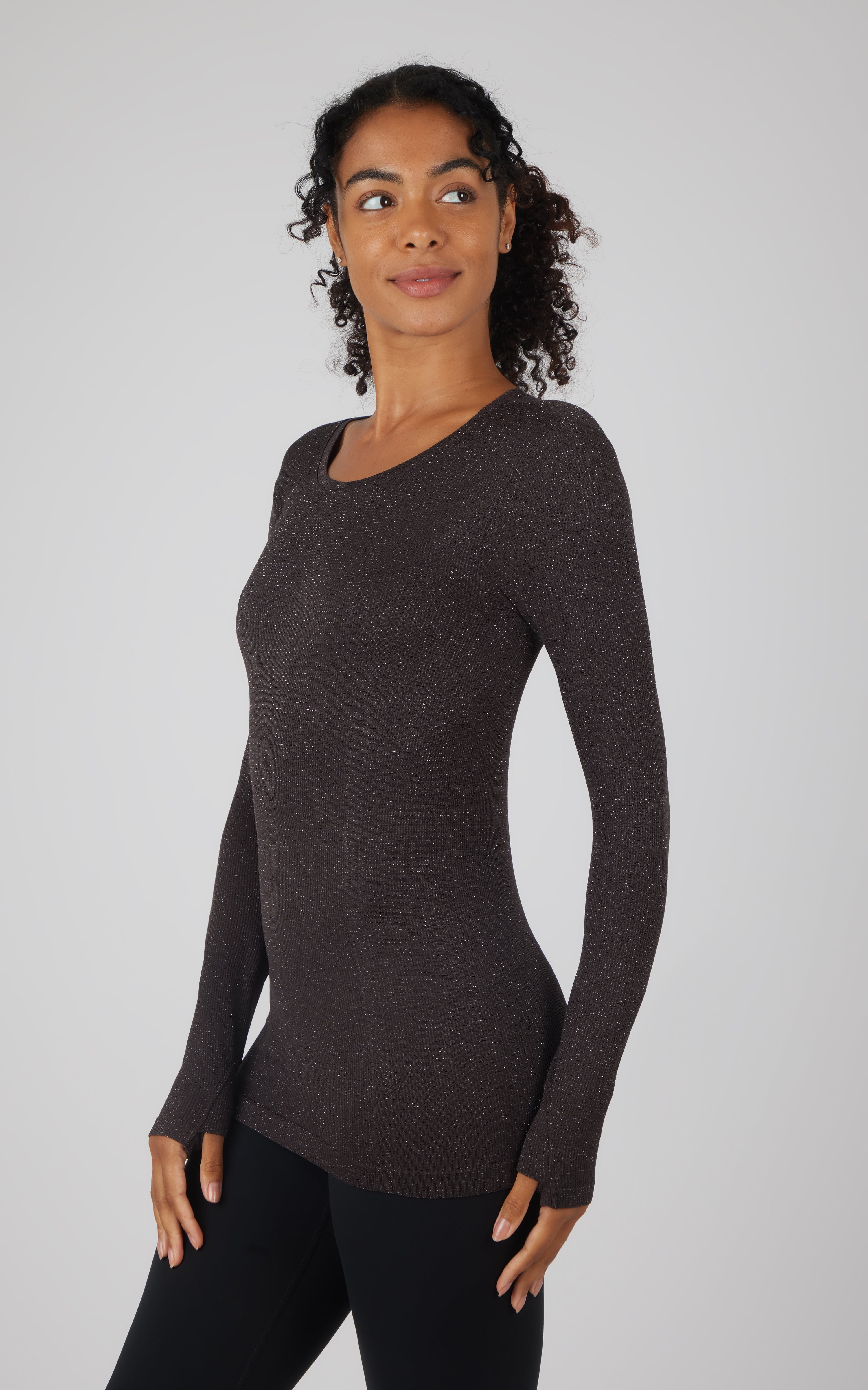Lurex Seamless Long Sleeve Performance Shirt