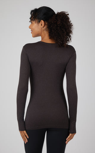 Lurex Seamless Long Sleeve Performance Shirt