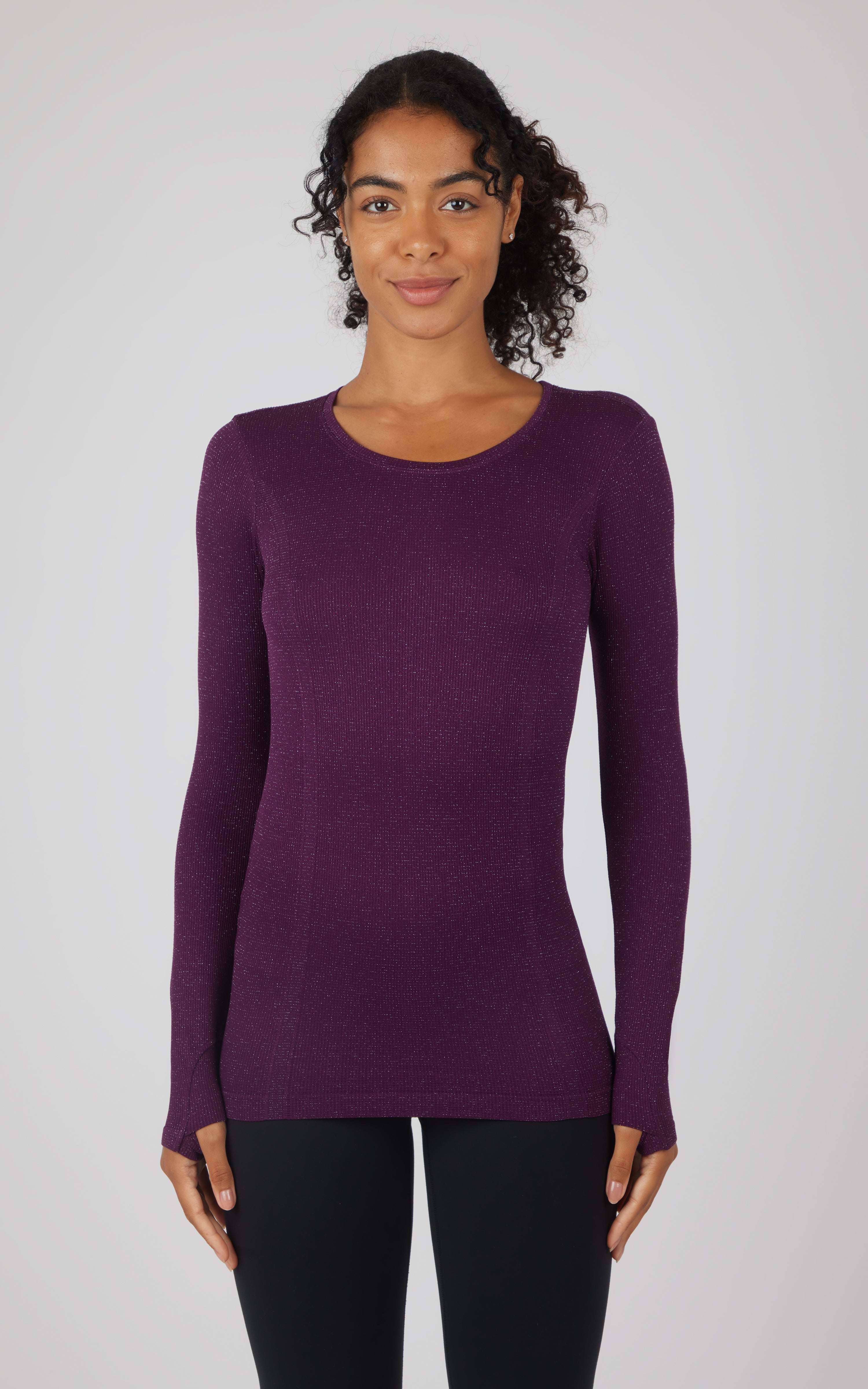 Lurex Seamless Long Sleeve Performance Shirt