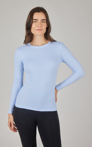Seamless Stripe Long Sleeve Top