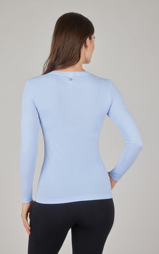 Seamless Stripe Long Sleeve Top