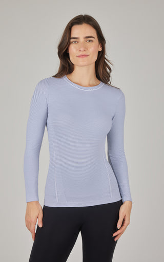 Seamless Stripe Long Sleeve Top